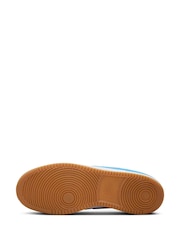 Nike White/Blue Court Vision Low Trainers - Image 7 of 10