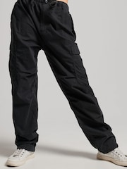 Superdry Black Parachute Grip Cargo Utility Trousers - Image 1 of 6
