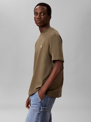 Calvin Klein Olive Green Short Sleeve Easy Monogram T-Shirt - Image 2 of 7