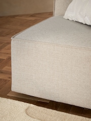 Tweedy Plain Light Natural Single Corner Piece Alba Modular Sofa - Image 3 of 10