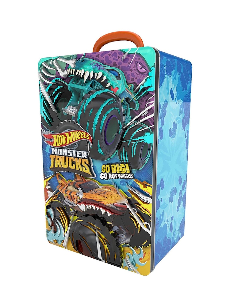 Ancory Hot Wheels Monster Trucks Tin Storage Case - Image 1 of 6