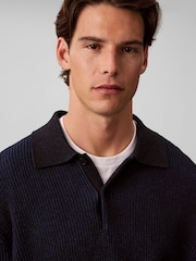Calvin Klein Avslappet Bomullspolo Genser - Bilde 3 av 6