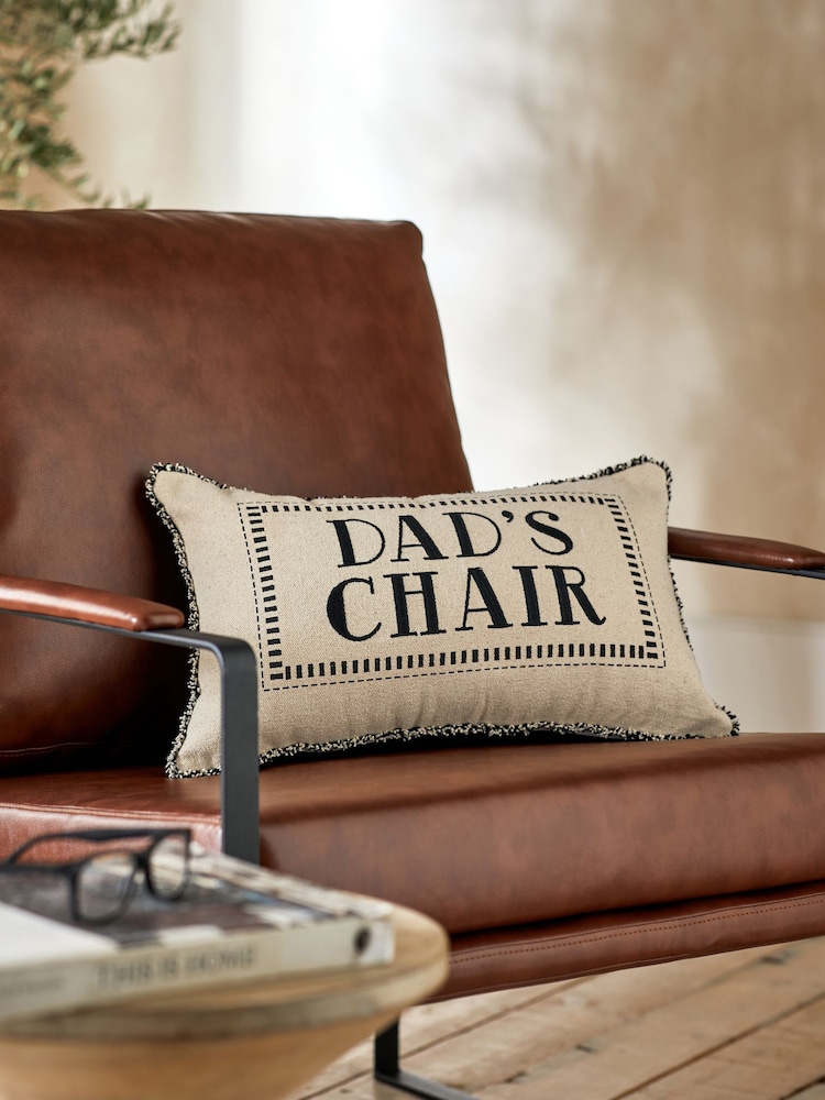 Natural 50 x 30cm Dad's Chair Cushion - Image 1 of 4