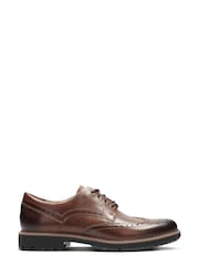 Clarks Tan Brown Batcombe Wing Shoes - Image 1 of 7