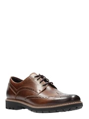 Clarks Tan Brown Batcombe Wing Shoes - Image 2 of 7