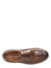 Clarks Tan Brown Batcombe Wing Shoes - Image 4 of 7