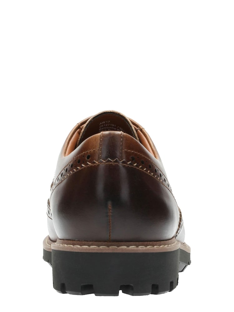 Clarks Tan Brown Batcombe Wing Shoes - Image 7 of 7
