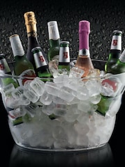 Barcraft Clear Oval Drinks Pail/Cooler - Image 1 of 4
