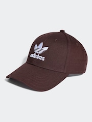 Burgunderrot - adidas originals – Baseball-Cap mit Drei-Streifen-Design aus 100 % Baumwolle - Bild 1 von 4