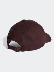 Burgunderrot - adidas originals – Baseball-Cap mit Drei-Streifen-Design aus 100 % Baumwolle - Bild 2 von 4