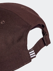 Burgunderrot - adidas originals – Baseball-Cap mit Drei-Streifen-Design aus 100 % Baumwolle - Bild 4 von 4