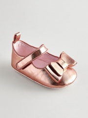 ذهبي وردي - حذاء Padders مزيّن بفيونكة للبنات من Baker By Ted Baker - صورة 3 من 7