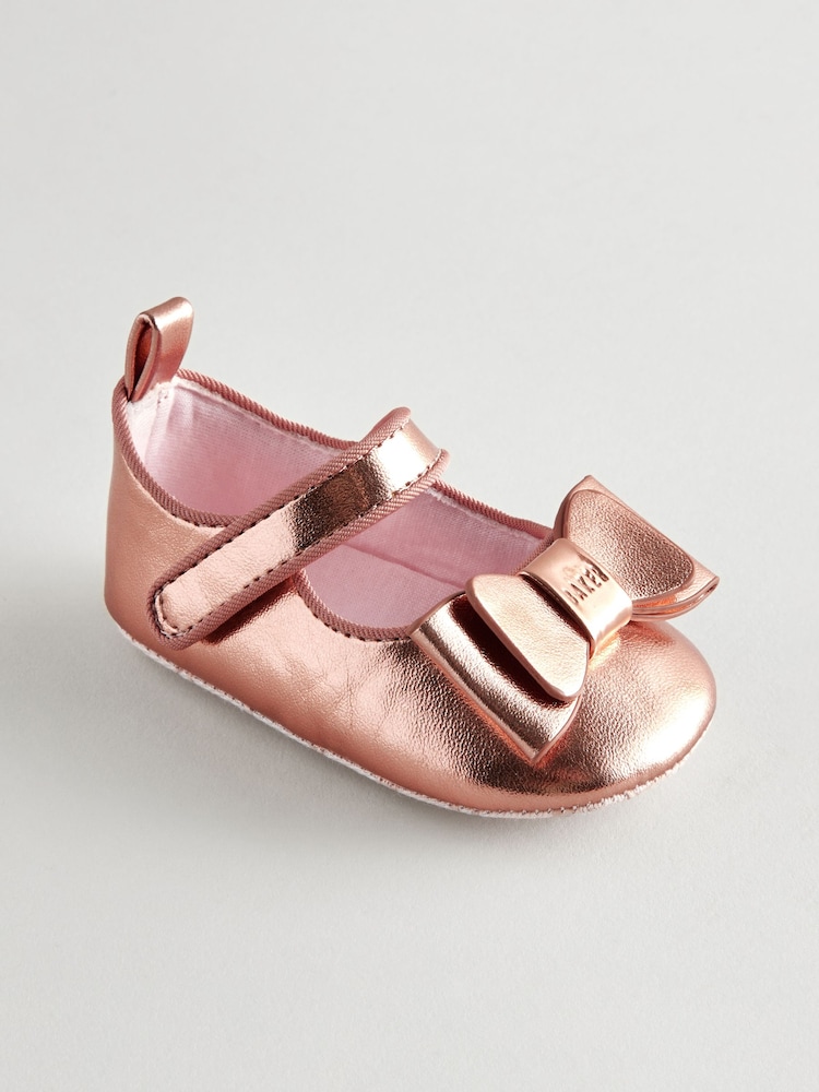 Rose Or - Baker by Ted Baker Bébé Filles Padders Chaussures With Nœud - Image 3 of 7