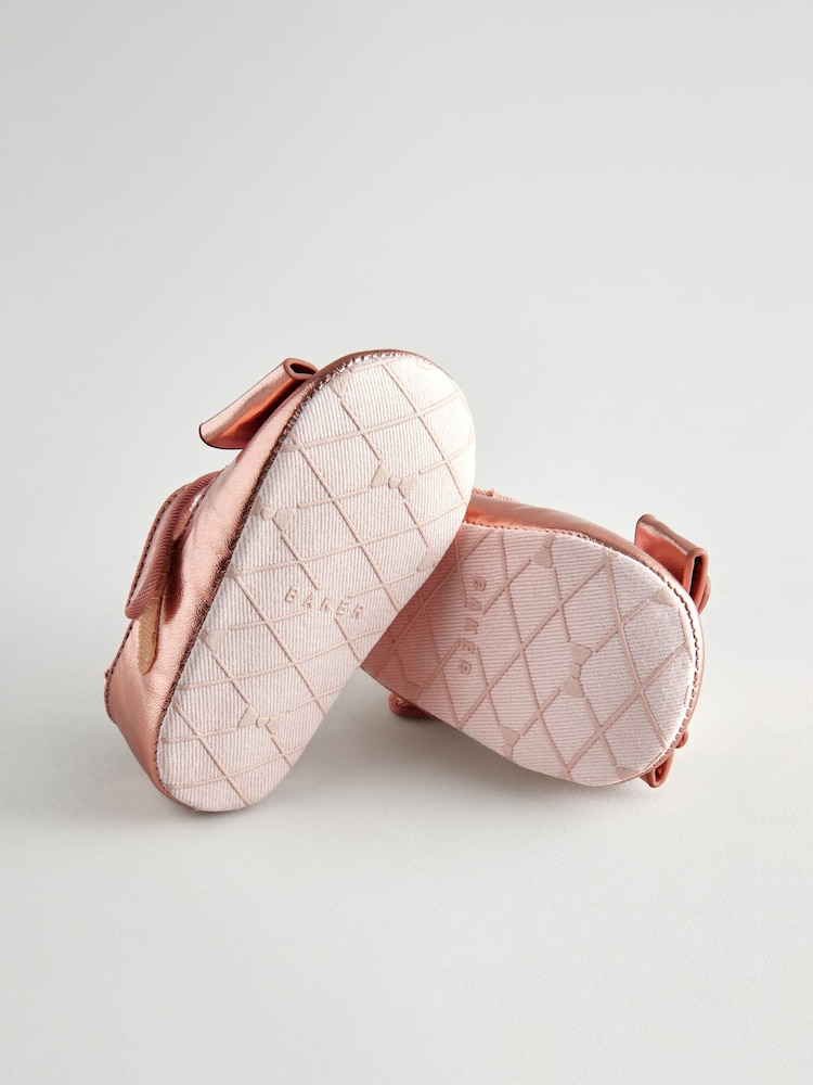 Rose Or - Baker by Ted Baker Bébé Filles Padders Chaussures With Nœud - Image 6 of 7
