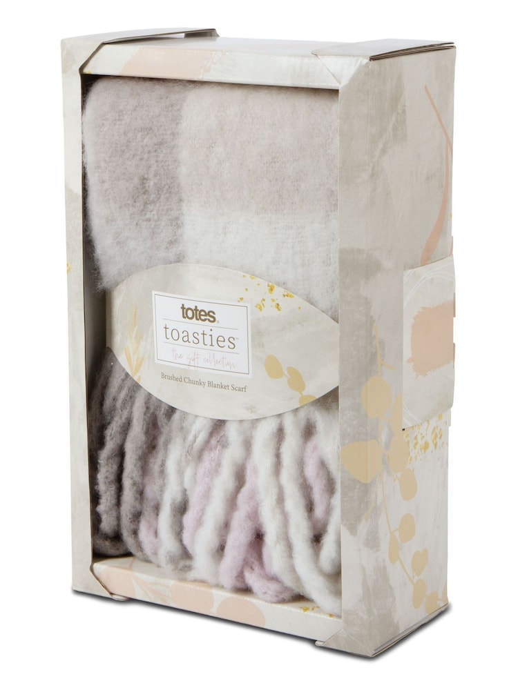 Totes Damen Grob gestrickter, gewebter Schal mit Karomuster - Bild 4 von 4
