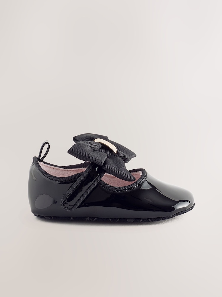 أسود لامع - حذاء Padders مزيّن بفيونكة للبنات من Baker By Ted Baker - صورة 2 من 6