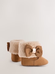Baker by Ted Baker Baby Girls Faux Fur Trim Padders Boots - Image 3 of 6