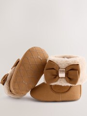 Baker by Ted Baker Baby Girls Faux Fur Trim Padders Boots - Image 4 of 6