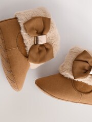 Baker by Ted Baker Baby Girls Faux Fur Trim Padders Boots - Image 5 of 6