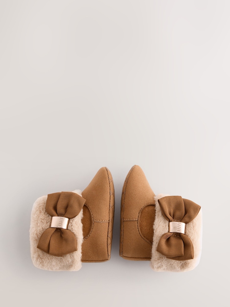 Baker by Ted Baker Baby Girls Faux Fur Trim Padders Boots - Image 6 of 6