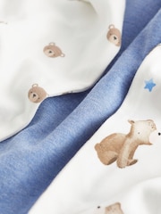 Ours bleu clair - Long Sleeve Pyjamas Set 3 Pack (9mths-6yrs) - Image 10 de 11