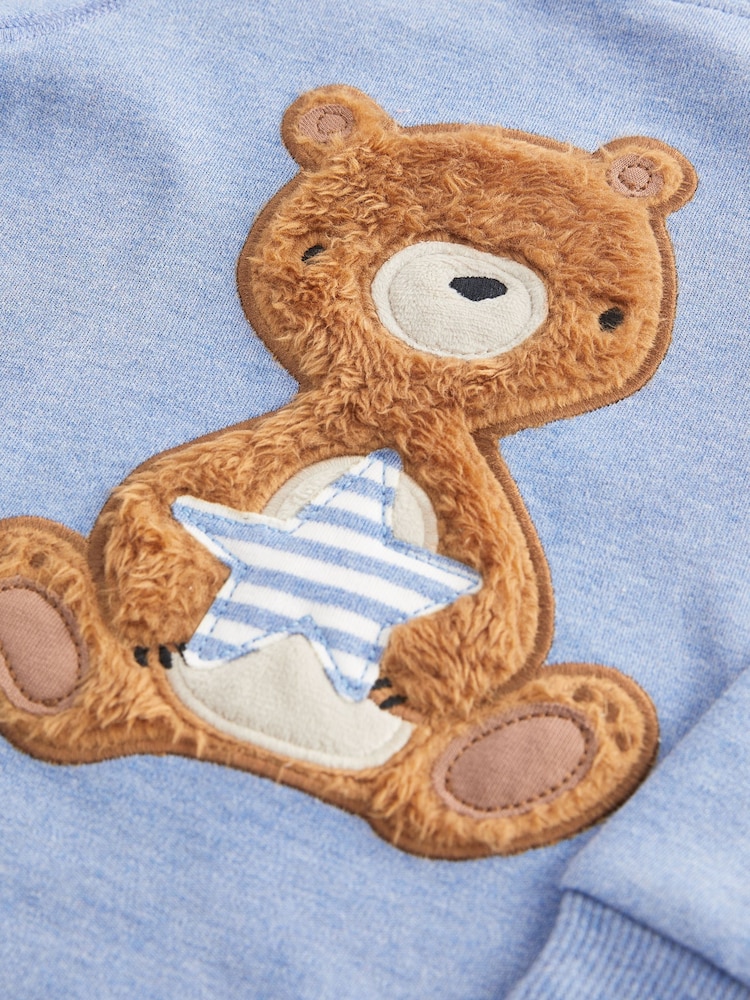 Ours bleu clair - Long Sleeve Pyjamas Set 3 Pack (9mths-6yrs) - Image 11 de 11