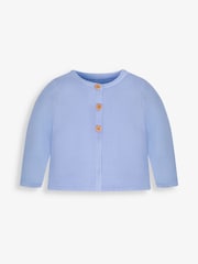 JoJo Maman Bébé Blue Cotton Cardigan - Image 2 of 4