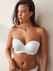 White DD+ Light Pad Strapless Multiway Bra - Image 1 of 4