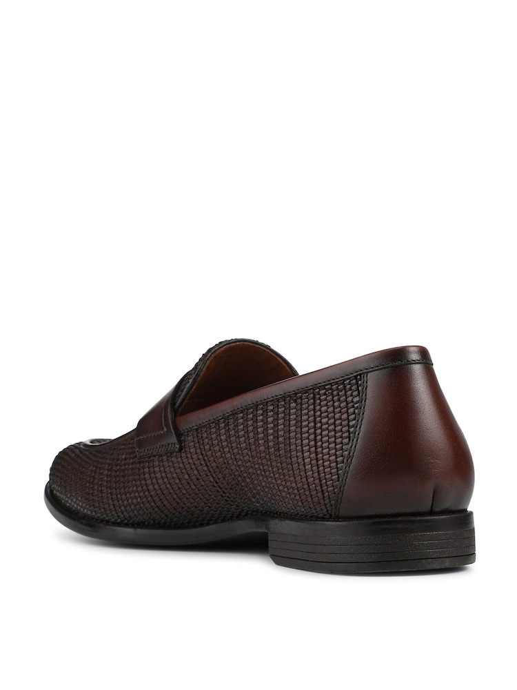 Marrón - Mocasines de piel trenzada de vestir Rogelio de Jones Bootmaker - Imagen 2 de 4