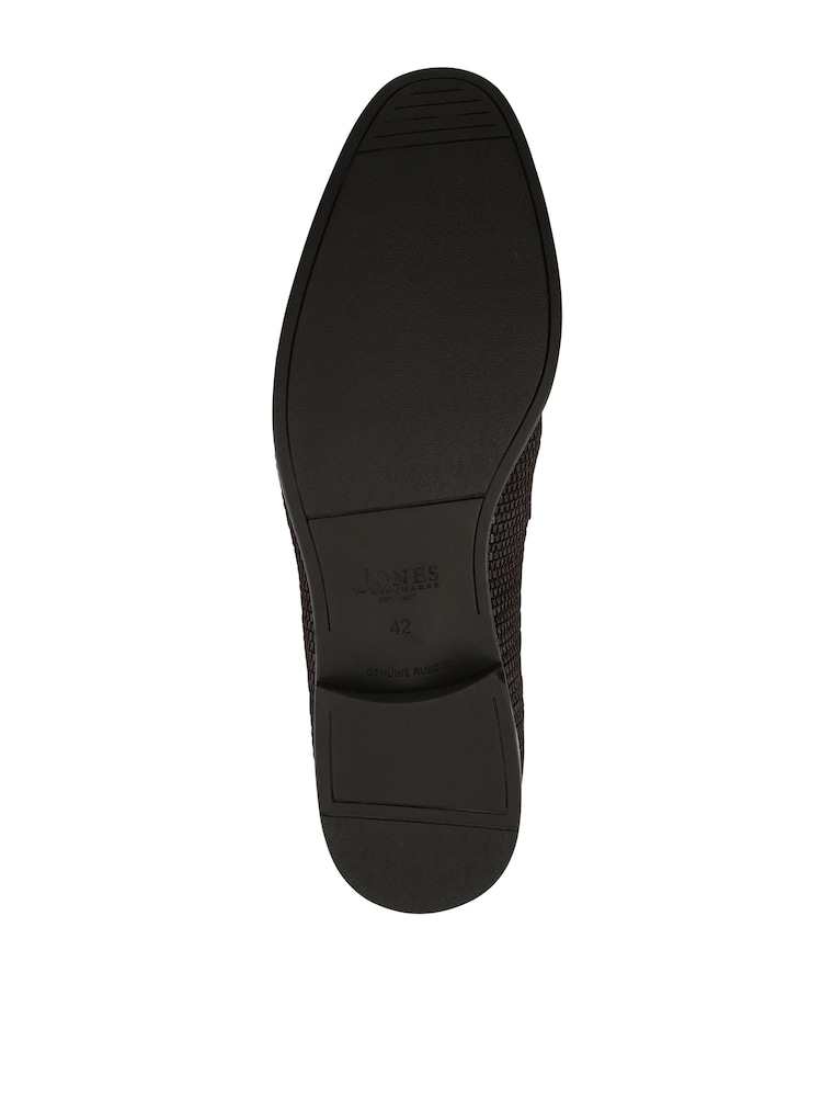 Marrón - Mocasines de piel trenzada de vestir Rogelio de Jones Bootmaker - Imagen 4 de 4