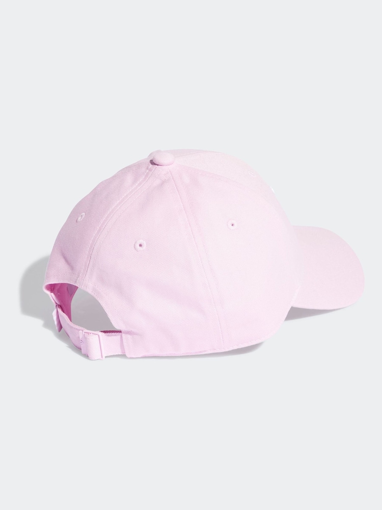 Pink - adidas originals – Baseball-Cap mit Drei-Streifen-Design aus 100 % Baumwolle - Bild 2 von 4