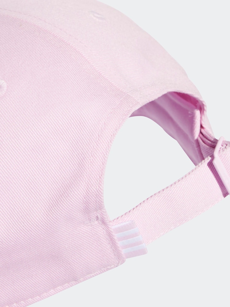Pink - adidas originals – Baseball-Cap mit Drei-Streifen-Design aus 100 % Baumwolle - Bild 4 von 4