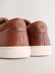 Tan Brown Leather Trainers - Image 7 of 7