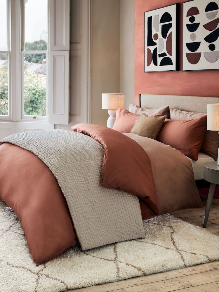 Natural Crinkle Textured Bedspread - Image 2 of 3 Natural Crinkle Textured Bedspread - Image 2 of 3