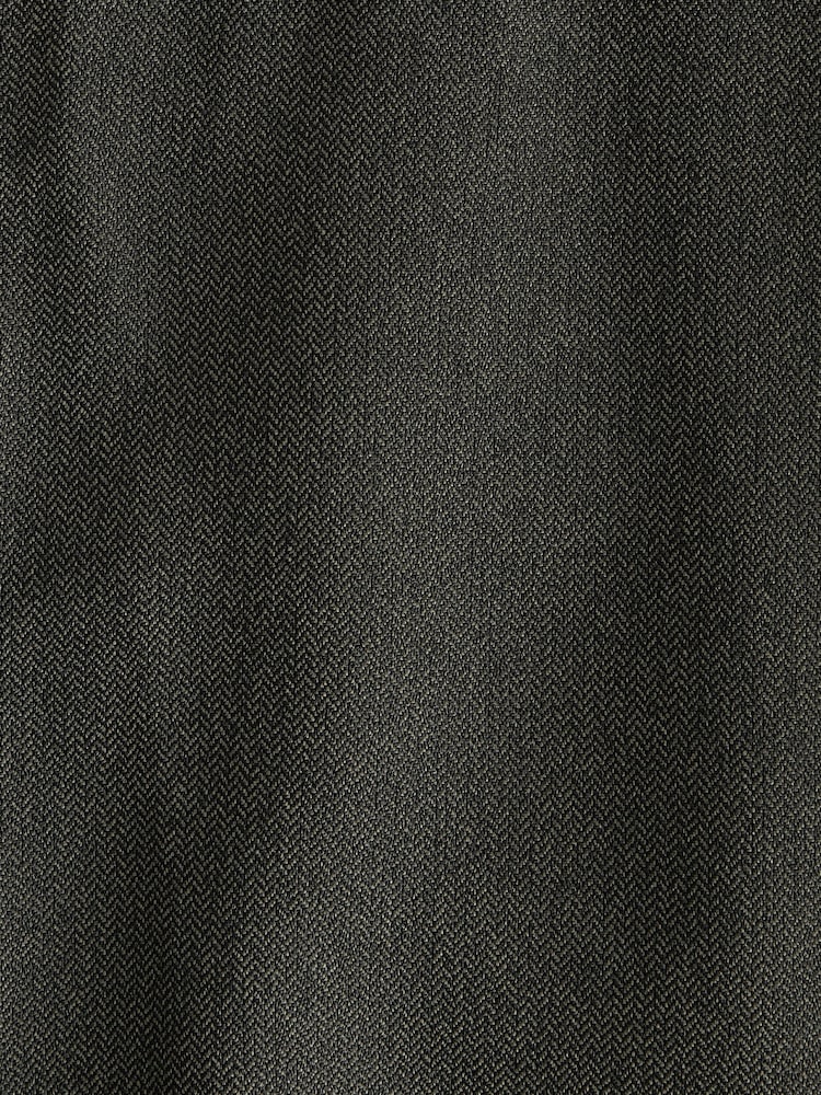 Green Slim Trimmed Herringbone Textured Trousers - Image 9 of 9