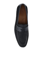 Azul - Mocasines de piel trenzada de vestir Rogelio de Jones Bootmaker - Imagen 4 de 5