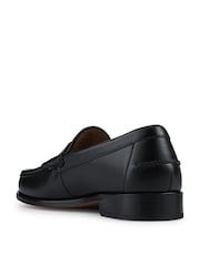 Jones Bootmaker Black Quill Smart Leather Penny Loafers - Image 3 of 5