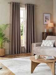 Cortinas de ilhós de chenille pesadas - Imagem 2 de 7