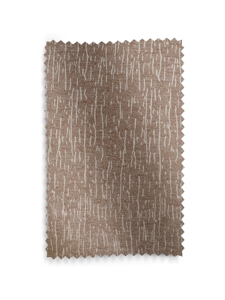 Mink Natural Heavyweight Chenille Eyelet Lined Curtains - Image 9 of 9