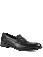 Jones Bootmaker Black Queensborough Leather Penny Loafers - Image 2 of 5