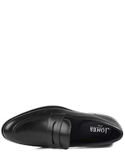 Jones Bootmaker Black Queensborough Leather Penny Loafers - Image 4 of 5