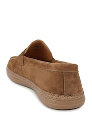 Jones Bootmaker Tan Suede Roderic Leather Penny Loafers - Image 3 of 5