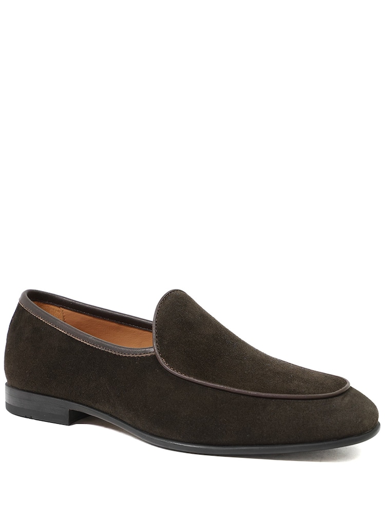 Jones Bootmaker Brown Royce Leather Loafers - Image 2 of 5