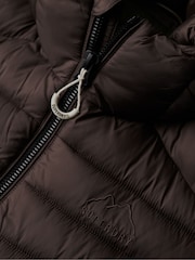 Superdry Brown Hooded Fuji Sports Padded Jacket - Image 5 of 6