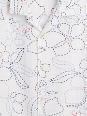 Gap White Gauze Boxy Holiday Shirt - Image 5 of 5