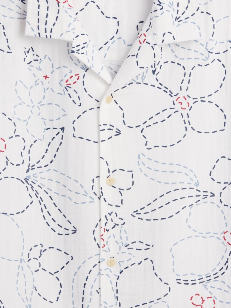 Gap White Gauze Boxy Holiday Shirt - Image 5 of 5 Gap White Gauze Boxy Holiday Shirt - Image 5 of 5