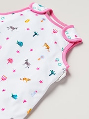 Lucy Tiffney Tropical Animals Print 1 Tog 100% Cotton Baby Sleep Bag - Image 7 of 7