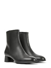 Camper Womens Katie Mid Leather Black Boots - Image 2 of 5