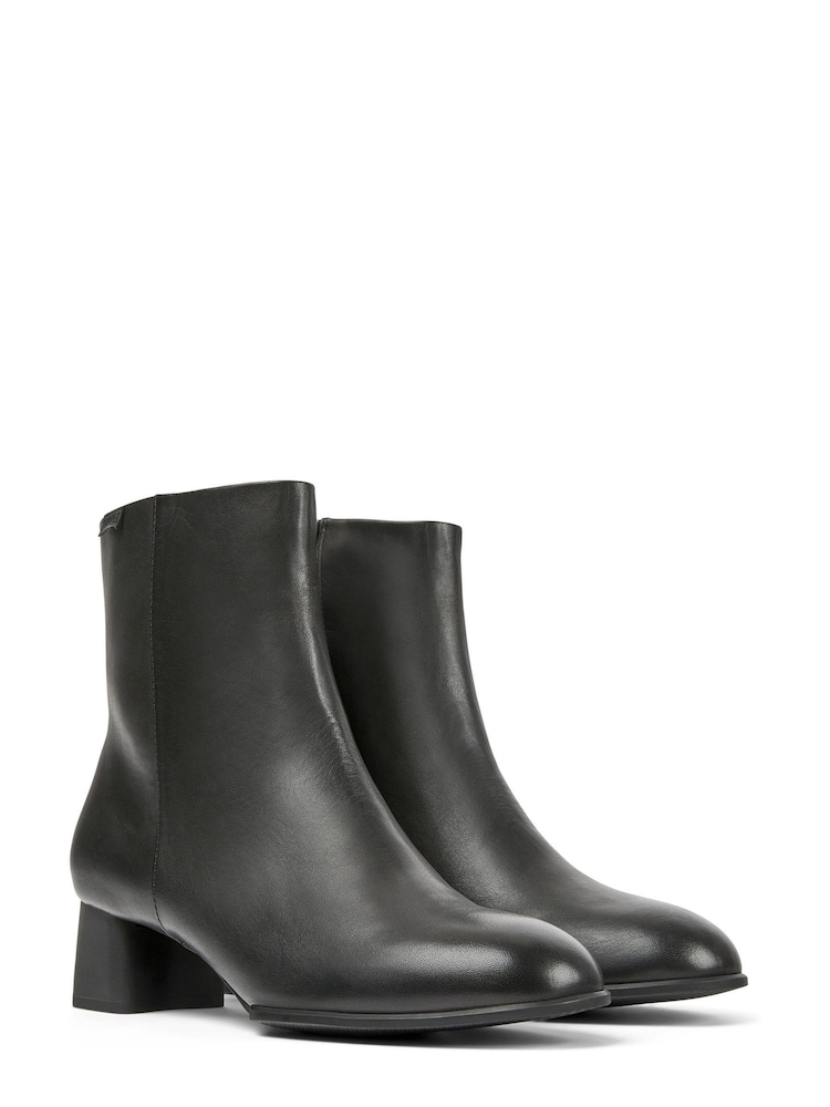 Camper Womens Katie Mid Leather Black Boots - Image 2 of 5
