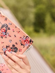 Cath Kidston Orange Scaredy Cat 100% Cotton Zipped Flat Purse - Image 3 of 3
